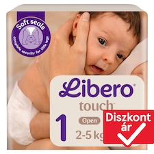 Libero Touch pelenka, méret: 1, 2-5 kg, 22 db