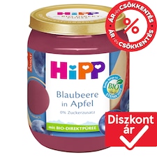 HiPP bio gyümölcskészítmény alma áfonyával bébidesszert 5 hónapos kortól 160 g