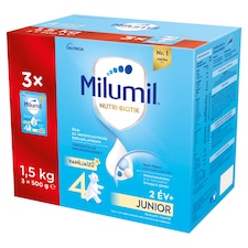 Milumil 4 Junior vaníliaízű tejalapú italpor 2 év+ 3 x 500 g (1,5 kg)