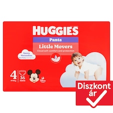 Huggies Little Movers Pants bugyipelenka, méret: 4, 9-14 kg 36 db