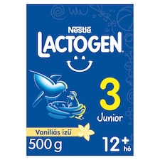 Lactogen 3 Junior Vaníliás ízű Tejalapú italpor vitaminokkal és ásványi anyagokkal 12 hó+ 500 g