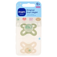 MAM Original Start Night szilikon cumi 0+ hónap 2 db