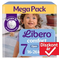 Libero Comfort Mega Pack pelenka, méret: 7, 16-26 kg, 54 db