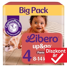 Libero Up&Go Big Pack bugyipelenka, méret: 4, 8-14 kg, 42 db