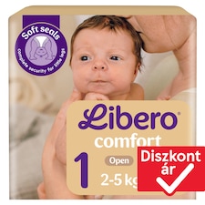 Libero Comfort pelenka, méret: 1, 2-5 kg, 43 db