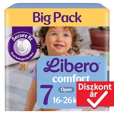 Libero Comfort Big Pack pelenka, méret: 7, 16-26 kg, 38 db
