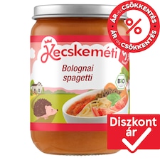 Kecskeméti bio bolognai spagetti bébiétel 5 hónapos kortól 190 g