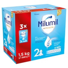 Milumil Nutri-Biotik 2 tejalapú anyatej-kiegészítő tápszer 6 hó+ 3 x 500 g (1,5 kg)