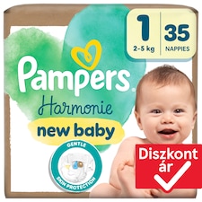 Pampers Harmonie Pelenka, Méret: 1, 35 Pelenka, 2kg-5kg