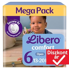 Libero Comfort Mega Pack pelenka, méret: 6, 13-20 kg, 60 db