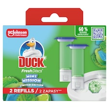 Duck Fresh Discs Mint Mission WC-öblítő korong utántöltő 2 x 36 ml (72 ml)
