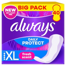 Always Daily Protect Extra hosszúság Friss illattal Tisztasági Betét 40 Darabos Kiszerelés
