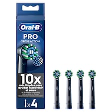 Oral-B Pro Cross Action, fekete Fogkefefejek, 4 db