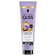 Gliss hamvasító 2 az 1-ben hajpakolás Blonde Perfector 150 ml
