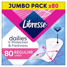 Libresse Dailies Fresh & Protect Regular tisztasági betét 80 db