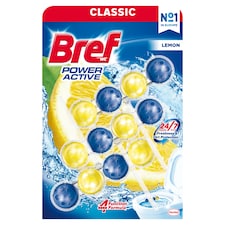 Bref Power Active Lemon WC frissítő 3 x 50 g