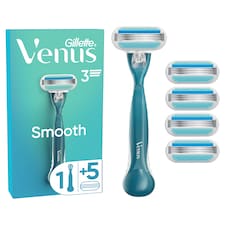 Gillette Venus Smooth Női Borotva, 5 Borotvabetétekkel