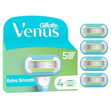Gillette Venus Extra Smooth Női Borotvabetét, 4 Borotvabetét