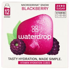 Waterdrop áfonya-szeder-alma ízű pezsgőkocka ital készítéséhez 12 x 2,0 g (24,0 g)
