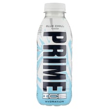 Prime Ice Hydration Blue Chill áfonya-, narancs- és lime ízű szénsavmentes üdítőital 500 ml