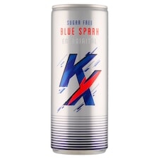 Kx Blue Spark tuttifruttiízű cukormentes koffeintartalmú szénsavas energiaital 250 ml