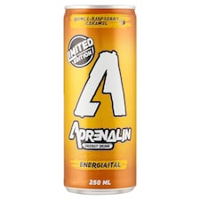 Adrenalin birsalma-málna-karamell ízű szénsavas energiatal 250 ml