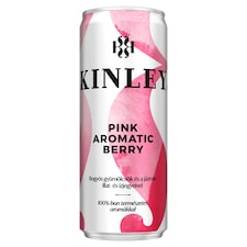 Kinley Pink Aromatic Berry szénsavas, vegyes bogyós gyümölcsízű üdítőital 250 ml
