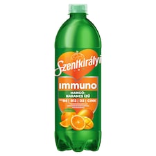 Szentkirályi Immuno mangó-narancs ízű szén-dioxiddal enyhén dúsított üdítőital 700 ml