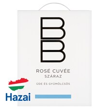 BB Dunántúli Rosé Cuvée száraz rosébor 11,5% 3 l