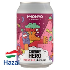 MONYO Cherry Hero Ale felsőerjesztésű szüretlen sör meggyel 4,3% 330 ml
