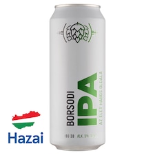 Borsodi IPA minőségi világos, felsőerjesztésű szűretlen sör 5% 0,5 l
