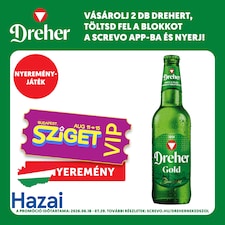 Dreher Gold minőségi világos sör 5% 0,5 l