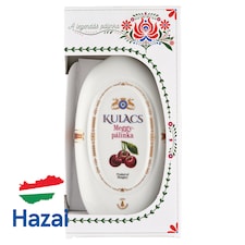 Kulacs meggy pálinka Hollóházi porcelán kulacsban díszdobozban 40% 0,35 l