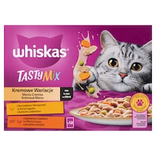 Whiskas Tasty Mix teljesértékű nedves eledel felnőtt macskáknak 12 x 85 g (1,02 kg)