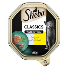 Sheba Classics teljes értékű nedves eledel felnőtt macskáknak borjúval és csirkével 85 g