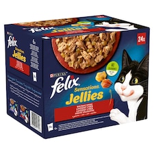 Purina Felix Sensations Jellies házias válogatás aszpikban nedves macskaeledel 24 x 85 g