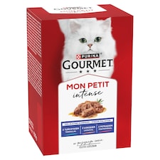 Purina Gourmet Mon Petit Intense teljes értékű állateledel felnőtt macskák számára 6 x 50 g (300 g)