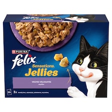 Purina Felix Sensations Jellies vegyes válogatás aszpikban nedves macskaeledel 12 x 85 g