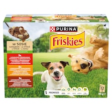 Purina Friskies szószos válogatás nedves kutyaeledel 12 x 85 g (1020 g)