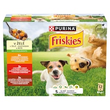 Purina Friskies aszpikos válogatás nedves kutyaeledel 12 x 85 g (1020 g)