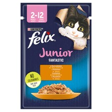 Purina Felix Fantastic Junior csirkével aszpikban nedves macskaeledel 85 g