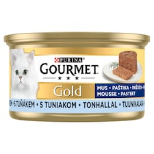 Purina Gourmet Gold pástétom tonhallal nedves macskaeledel 85 g