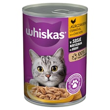 Whiskas teljes értékű nedves eledel felnőtt macskáknak csirkével aszpikban 400 g