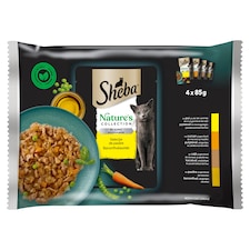 Sheba Nature's Collection Baromfiválaszték teljes értékű nedves eledel felnőtt macskáknak 4 x 85 g