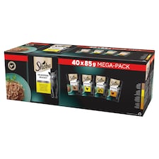 Sheba Delikatesse Baromfiválaszték teljes értékű nedves eledel felnőtt macskáknak 40 x 85 g (3,4 kg)