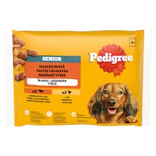 Pedigree Senior Vegyes Válogatás teljes értékű nedves eledel kutyák számára 4 x 100 g (400 g)