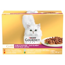 Purina Gourmet Gold Duó Élmény nedves macskaeledel 12 x 85 g (1020 g)