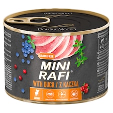 Rafi Mini kacsás kutya konzerv 185 g