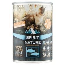 Spirit of Nature teljes értékű hipoallergén eledel felnőtt macskák számára tonhallal, lazaccal 415 g