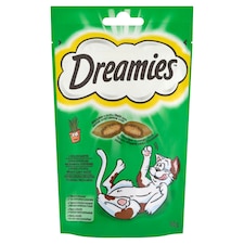 Dreamies kiegészítő macskaeledel felnőtt macskák és 8 hetesnél idősebb kölykök számára 60 g
